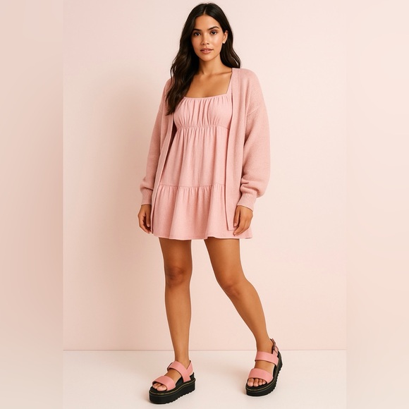 Dr. Martens Voss Quad Pink Leather Platform Sandals Women’s 10 EU 42 - Picture 3 of 9